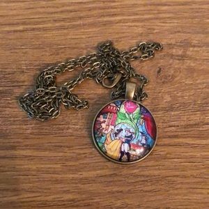 Beauty and the beast necklace